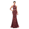 Mermaid / Trumpet Beautiful Back Sexy Prom Formal Evening Dress Halter Neck Sleeveless Floor Length Sequined with Sequin 2020