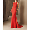 Mermaid / Trumpet Beautiful Back Sexy Wedding Guest Formal Evening Dress Halter Neck Sleeveless Court Train Satin with Beading 2020