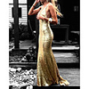 Mermaid / Trumpet Beautiful Back Sexy Wedding Guest Formal Evening Dress V Neck Sleeveless Sweep / Brush Train Sequined with Pleats Sequin 2020