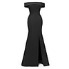 Mermaid / Trumpet Elegant Minimalist Party Wear Formal Evening Dress Off Shoulder Short Sleeve Floor Length Satin with Split 2020