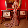 Mermaid / Trumpet Glittering Sexy Prom Formal Evening Dress Spaghetti Strap Sleeveless Court Train Spandex Sequined with Pleats Sequin 2020