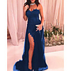 Mermaid / Trumpet Hot Sexy Engagement Formal Evening Dress Sweetheart Neckline Sleeveless Sweep / Brush Train Tulle with Split 2020