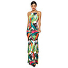 Mermaid / Trumpet Hot Sexy Party Wear Cocktail Party Dress Halter Neck Sleeveless Floor Length Spandex with Pattern / Print 2020