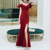 Mermaid / Trumpet Minimalist Elegant Prom Formal Evening Dress Off Shoulder Short Sleeve Floor Length Stretch Fabric with Ruffles Split 2021 miniinthebox
