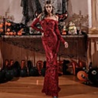 Mermaid / Trumpet Sexy bodycon Prom Formal Evening Dress Off Shoulder Long Sleeve Floor Length Spandex Sequined with Sequin 2020