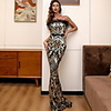 Mermaid / Trumpet Sexy bodycon Prom Formal Evening Dress Strapless Sleeveless Sweep / Brush Train Sequined with Sequin Lace Insert 2020