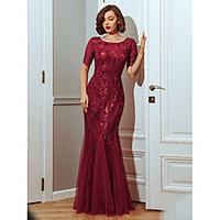 Mermaid / Trumpet Sparkle Engagement Formal Evening Valentine
