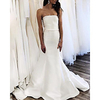 Mermaid / Trumpet Wedding Dresses Strapless Sweep / Brush Train Satin Sleeveless Simple with 2020