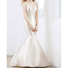 Mermaid / Trumpet Wedding Dresses V Neck Court Train Satin Sleeveless Country Romantic with Appliques 2020