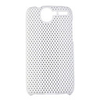 Mesh Hard Back Cover Case for HTC Desier HD White