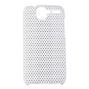 Mesh Hard Back Cover Case for HTC Desier HD White