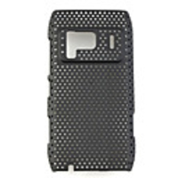 Mesh Hard Back Cover Case for Nokia N8 Black