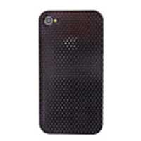 Mesh Plastic Hard Cover Case for iphone 4G White