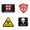 Metal Agents of SHIELD Biohazard Car Emblem Stickers Decoration BIOLOGICAL HAZARD Car Styling Accessories Decals
