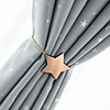 Metal curtain magnetic buckle with curtain buckle creative punch - free five-pointed star curtain tie