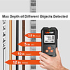 Metal Detector Backlit Black AC Wood Finder Cable Wires Depth TrackerUndeground Sturs Wall Scanner LCD HD Display Beep
