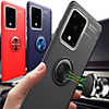 Metal Finger Ring Holder Soft Silicone TPU Case For Samsung Galaxy S20 Ultra S20 Plus S10 Plus 5G S10e S8 S9 Plus A91 A81 A71 A51 A01 A70 A50 A40 A30 A20 A10 Note 10 A7 2018 Shockproof Back Cover