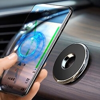 Metal Magnetic Car Phone Holder in Car Stand Magnet Cellphone Bracket Round Holder for iPhone 12 Pro Samsung Huawei Xiaomi New miniinthebox