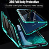 Metal Magnetic Case for OnePlus 8 pro Clear Case 360 Protection Double Sided Tempered Glass Phone Cover Pritective Case for OnePlus Nord OnePlus 7T Pro