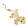 Metal Modification Vehicle-Logo 3D Car Stick Stereo - golden gecko