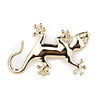 Metal Modification Vehicle-Logo 3D Car Stick Stereo - golden gecko