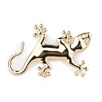 Metal Modification Vehicle-Logo 3D Car Stick Stereo - golden gecko