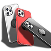 Metal Ring Holder Phone Case For iPhone 12 Pro Max 11 SE 2020 X XR XS Max Clear Back Cover Shockproof Dustproof Transparent Protective Case miniinthebox