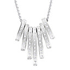 Metal Rings Zircon Necklace