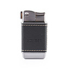 Metallic Butane Lighter with Leather Coat