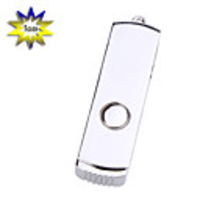 Metallic Mini USB 2.0 Jump/Flash Drive Keychain (1GB)