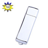 Metallic Mini USB 2.0 Jump/Flash Drive Keychain (1GB)