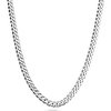 miabella solid 925 sterling silver italian 5mm diamond cut cuban link curb chain necklace for women men,  16,  18,  20,  22,  24,  26,  30 inch made in italy (22)