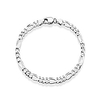 miabella solid 925 sterling silver italian 5mm diamond-cut figaro chain bracelet for women men,  6.5,  7,  7.5,  8,  9 (9)