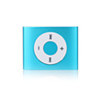 Micro SD/TF Card Reader MP3 Player with Clip (Blue)
