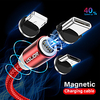 Micro USB Lightning USB C Cable 3 In 1 Magnetic Quick Charge 3 A 2.0m(6.5Ft) 1.0m(3Ft) Nylon For Samsung Xiaomi HuaweiPhone Accessory miniinthebox