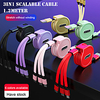Micro USB Lightning USB C Cable All-In-1 1 to 3 3 A 1.2m(4Ft) TPE For Samsung Xiaomi HuaweiPhone Accessory miniinthebox