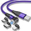 Micro USB Lightning USB C Cable Magnetic High Speed Quick Charge 3 A 2.0m(6.5Ft) 1.0m(3Ft) 0.5m(1.5Ft) Nylon For Samsung Xiaomi HuaweiPhone Accessory miniinthebox