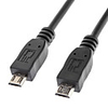 Micro USB Male to Male Data Cable Black (1m) High quality,  durable