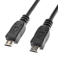Micro USB Male to Male Data Cable Black (1m) High quality,  durable