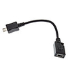 Micro USB Male to Mini USB Female Adapter Cable 0.1M