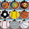 Microfiber Round Beach Towel Blanket, Digital Printing and High Colour Fastness Super Water Absorbent Large Beach Towel with Football/Basketball Pattern miniinthebox