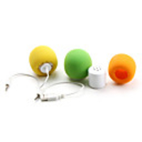 Microphone Style Stereo Speaker with Built-in Battery (Assorted Colors)