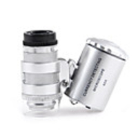 Microscope Magnifier Lens with LED Light Novelty ABS Boys