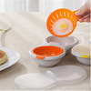 Microwave Egg Poacher Cookware Double Cup Dual Cave Egg Cooker Egg Poaching Cups miniinthebox