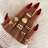 Midi Rings Retro Gold Silver Alloy Roses Stylish European Cute 8pcs One Size / Women