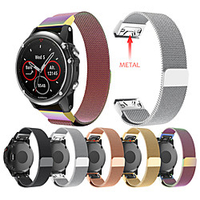 Milan Replacement Strap for Garmin Fenix 5X / 5X Plus Garmin Sport Band / Milanese Loop / Modern Buckle Stainless Steel Wrist Quick Release Band for Garmin Fenix 6X / 6X Plus / 3 / 3 HR