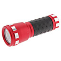 Mini 14-LED White Light Keychain Flashlight with No-slip Rubber Grip (3xAAA,  Assorted Colors)