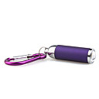 Mini 1W White Light LED Focus Control Adjustable Strap Flashlight Purple