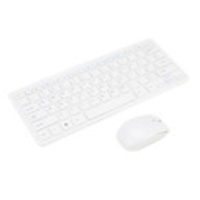 Mini 2.4GHz Wireless Keyboard and Mouse Set with Silicone Keyboard Cover