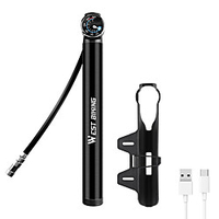 Mini Bike Pump Inflated For Road Bike Mountain Bike MTB Folding Bike Recreational Cycling Cycling Bicycle Aluminum Alloy Black miniinthebox